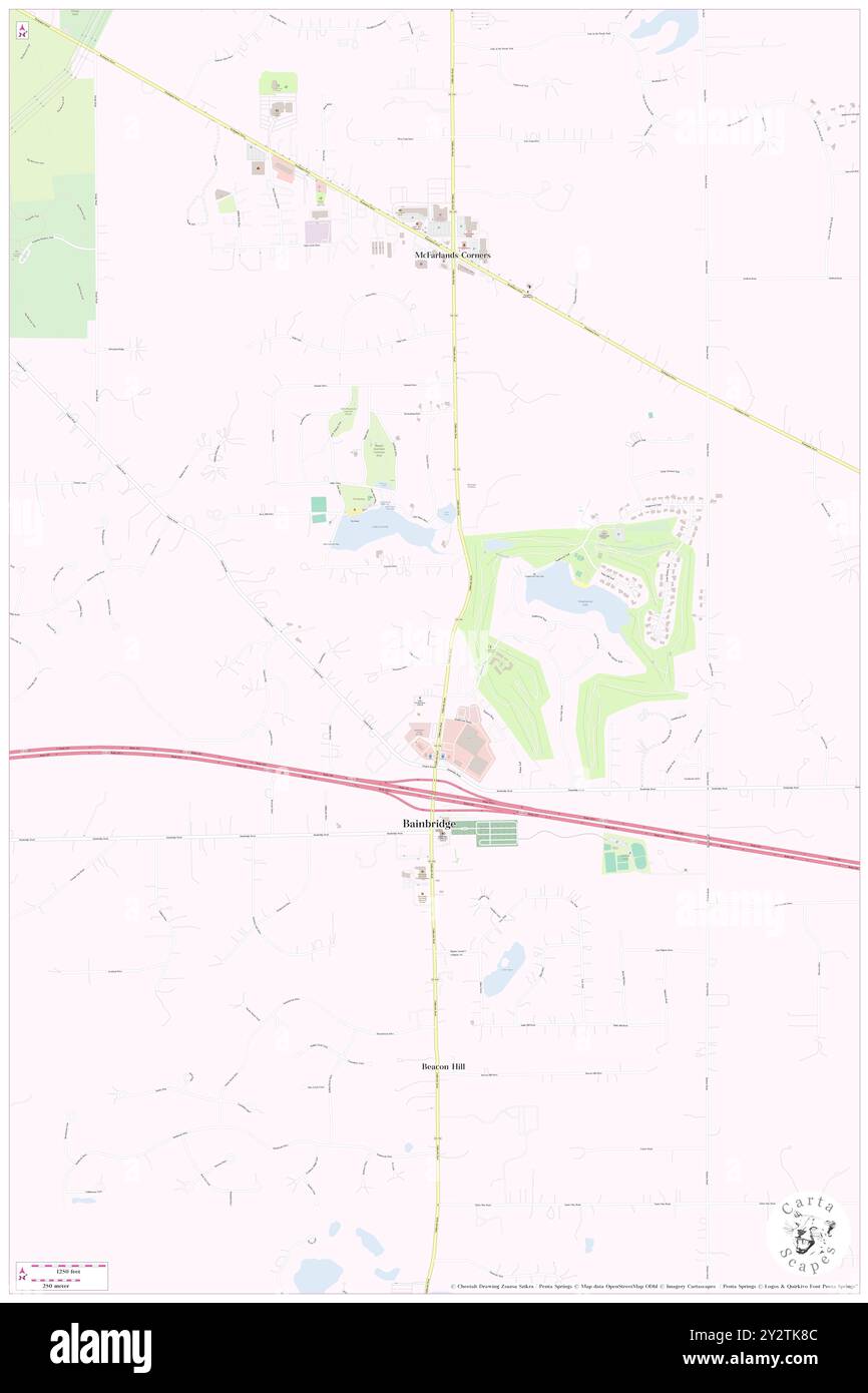 Bainbridge, Geauga County, USA, Vereinigte Staaten, Ohio, n 41 23' 11'', S 81 20' 22'', Karte, Cartascapes Map, veröffentlicht 2024. Erkunden Sie Cartascapes, eine Karte, die die vielfältigen Landschaften, Kulturen und Ökosysteme der Erde enthüllt. Reisen Sie durch Zeit und Raum und entdecken Sie die Verflechtungen der Vergangenheit, Gegenwart und Zukunft unseres Planeten. Stockfoto