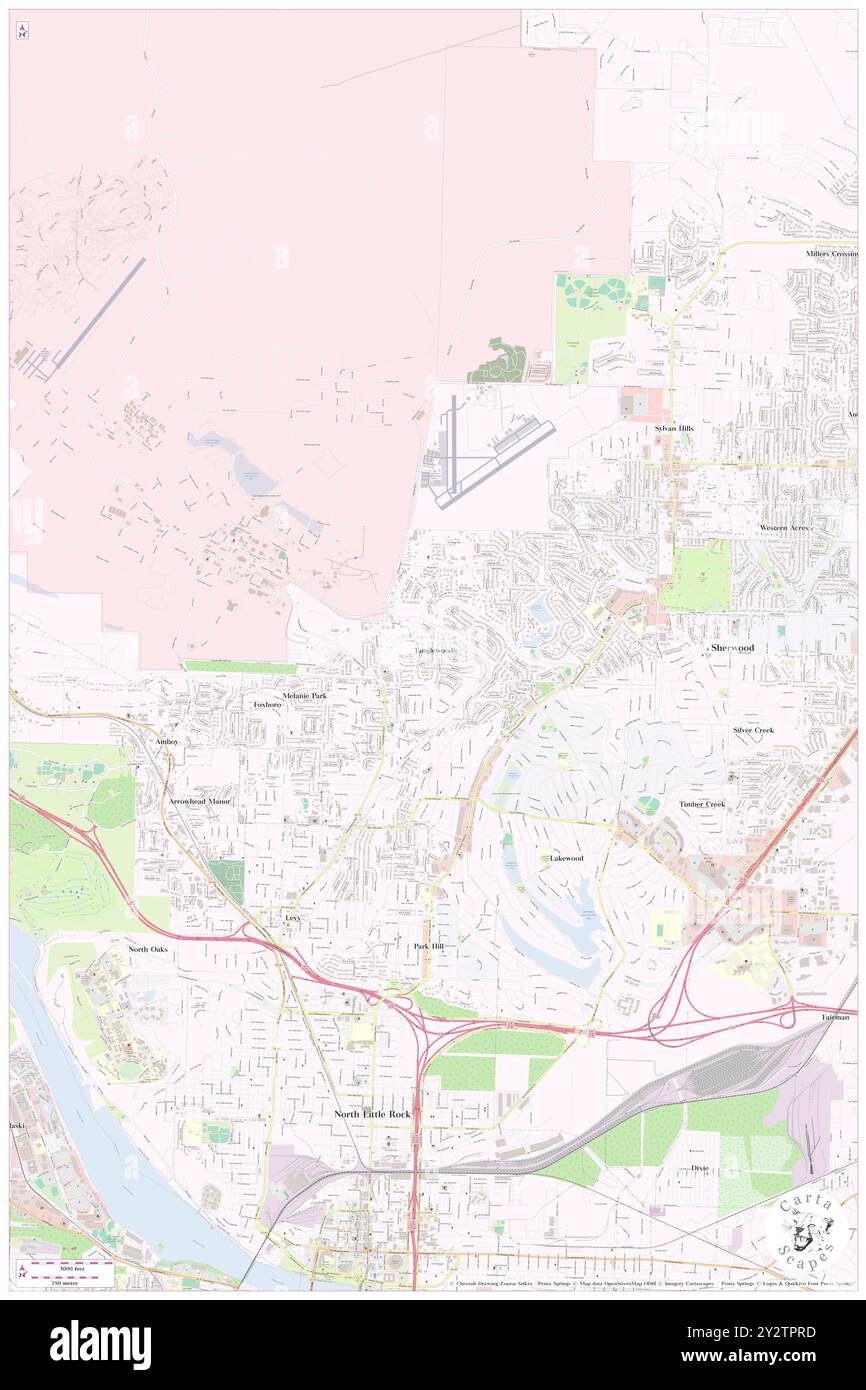 Tanglewood, Pulaski County, USA, USA, Arkansas, n 34 48' 53'', S 92 15' 35'', Karte, Cartascapes Map, veröffentlicht 2024. Erkunden Sie Cartascapes, eine Karte, die die vielfältigen Landschaften, Kulturen und Ökosysteme der Erde enthüllt. Reisen Sie durch Zeit und Raum und entdecken Sie die Verflechtungen der Vergangenheit, Gegenwart und Zukunft unseres Planeten. Stockfoto