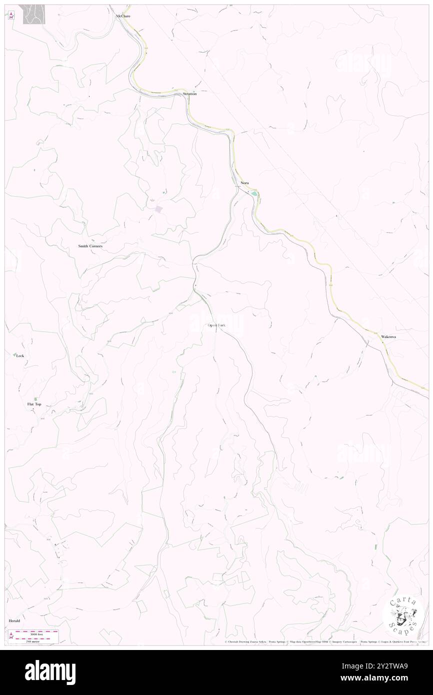 Open Fork, Dickenson County, USA, USA, Virginia, n 37 2' 38''', S 82 21' 14'', Karte, Cartascapes Map, veröffentlicht 2024. Erkunden Sie Cartascapes, eine Karte, die die vielfältigen Landschaften, Kulturen und Ökosysteme der Erde enthüllt. Reisen Sie durch Zeit und Raum und entdecken Sie die Verflechtungen der Vergangenheit, Gegenwart und Zukunft unseres Planeten. Stockfoto