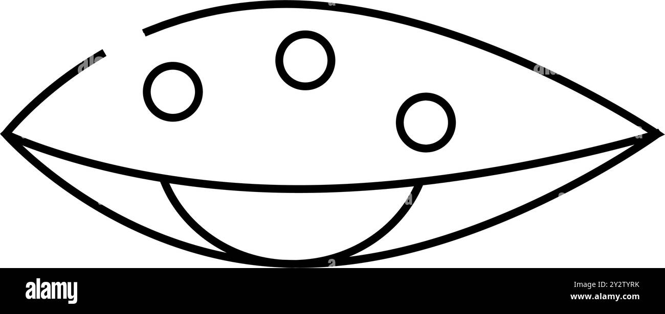 Molluskum contagiosum Linie Symbol Vektor Illustration Stock Vektor