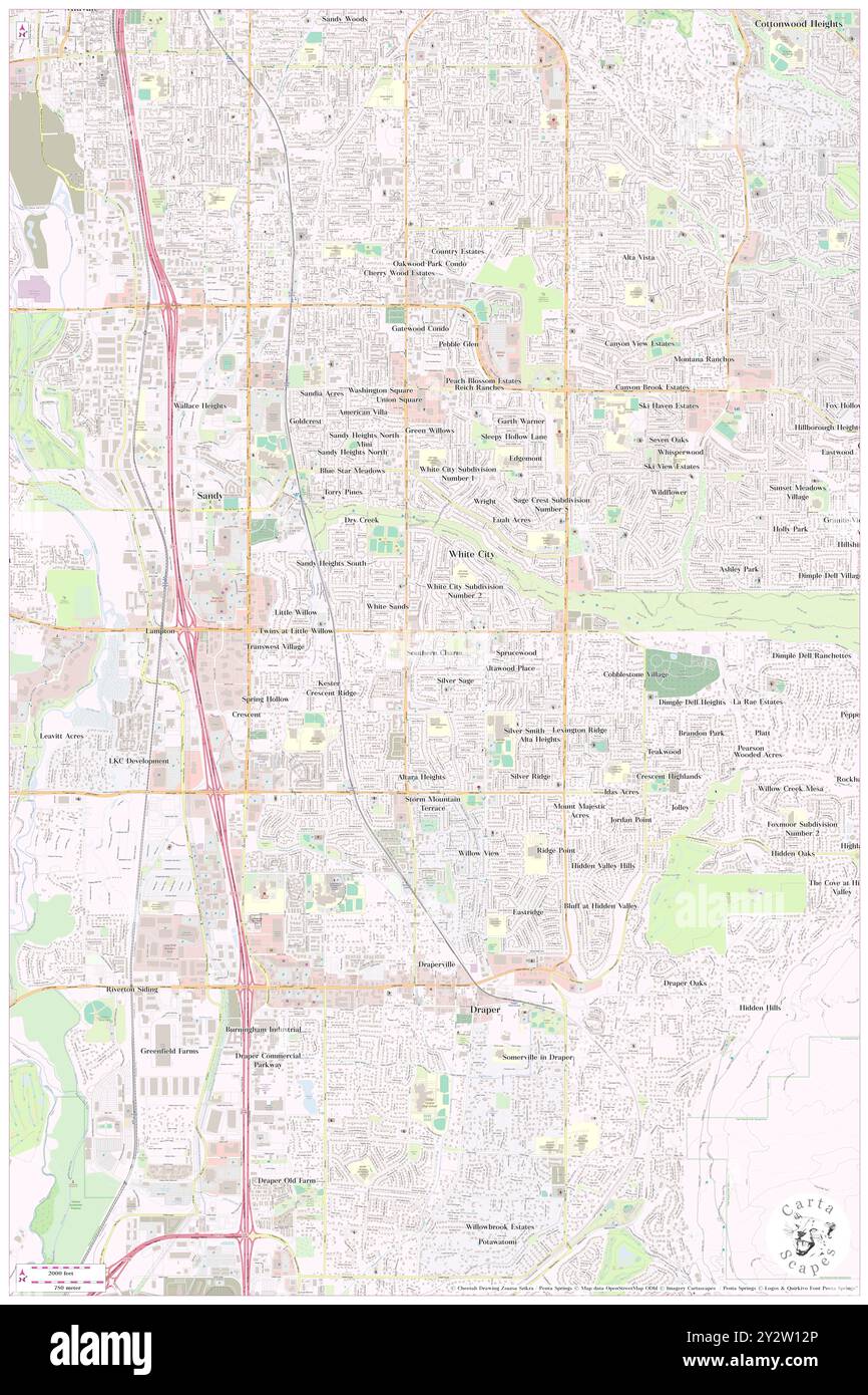 Südländischer Charme, Salt Lake County, USA, USA, Utah, n 40 33' 24'', S 111 52' 7'', MAP, Cartascapes Map, veröffentlicht 2024. Erkunden Sie Cartascapes, eine Karte, die die vielfältigen Landschaften, Kulturen und Ökosysteme der Erde enthüllt. Reisen Sie durch Zeit und Raum und entdecken Sie die Verflechtungen der Vergangenheit, Gegenwart und Zukunft unseres Planeten. Stockfoto