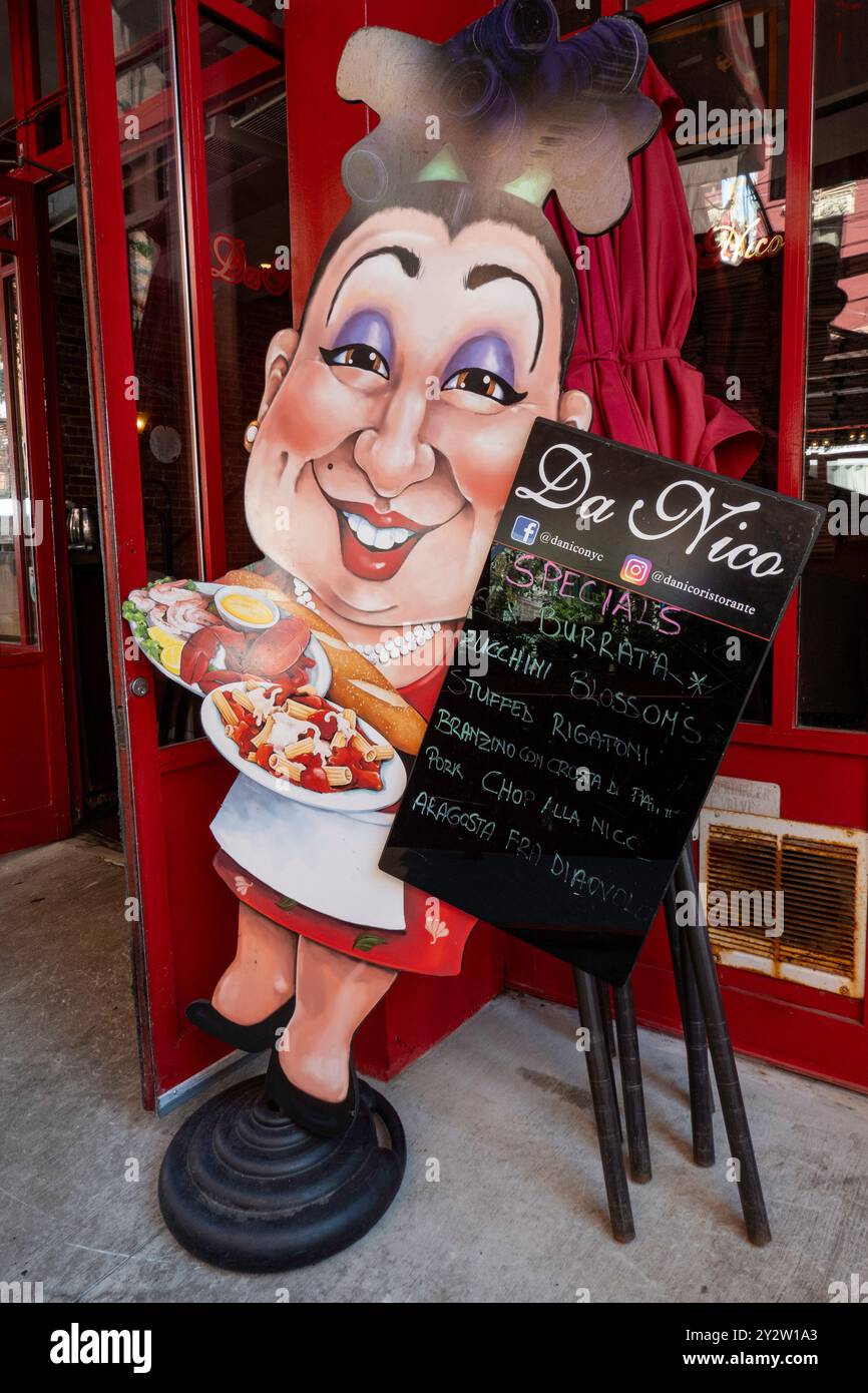 Little Italy ist ein beliebtes Touristenziel, Manhattan, New York City, USA, 2024 Stockfoto