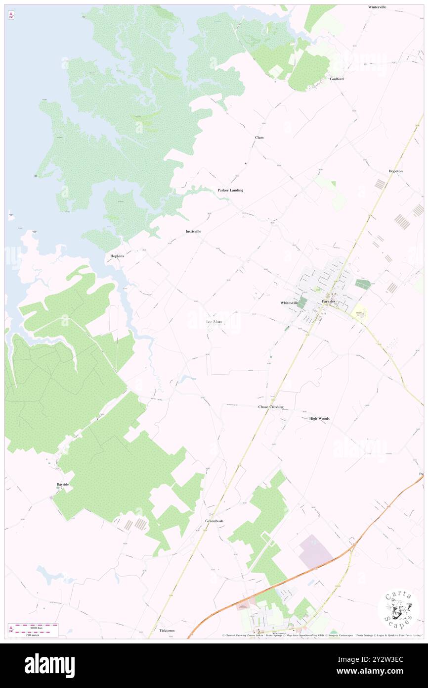 Lee Mont, Accomack County, USA, USA, Virginia, n 37 46' 43'', S 75 40' 51'', Karte, Cartascapes Map, veröffentlicht 2024. Erkunden Sie Cartascapes, eine Karte, die die vielfältigen Landschaften, Kulturen und Ökosysteme der Erde enthüllt. Reisen Sie durch Zeit und Raum und entdecken Sie die Verflechtungen der Vergangenheit, Gegenwart und Zukunft unseres Planeten. Stockfoto