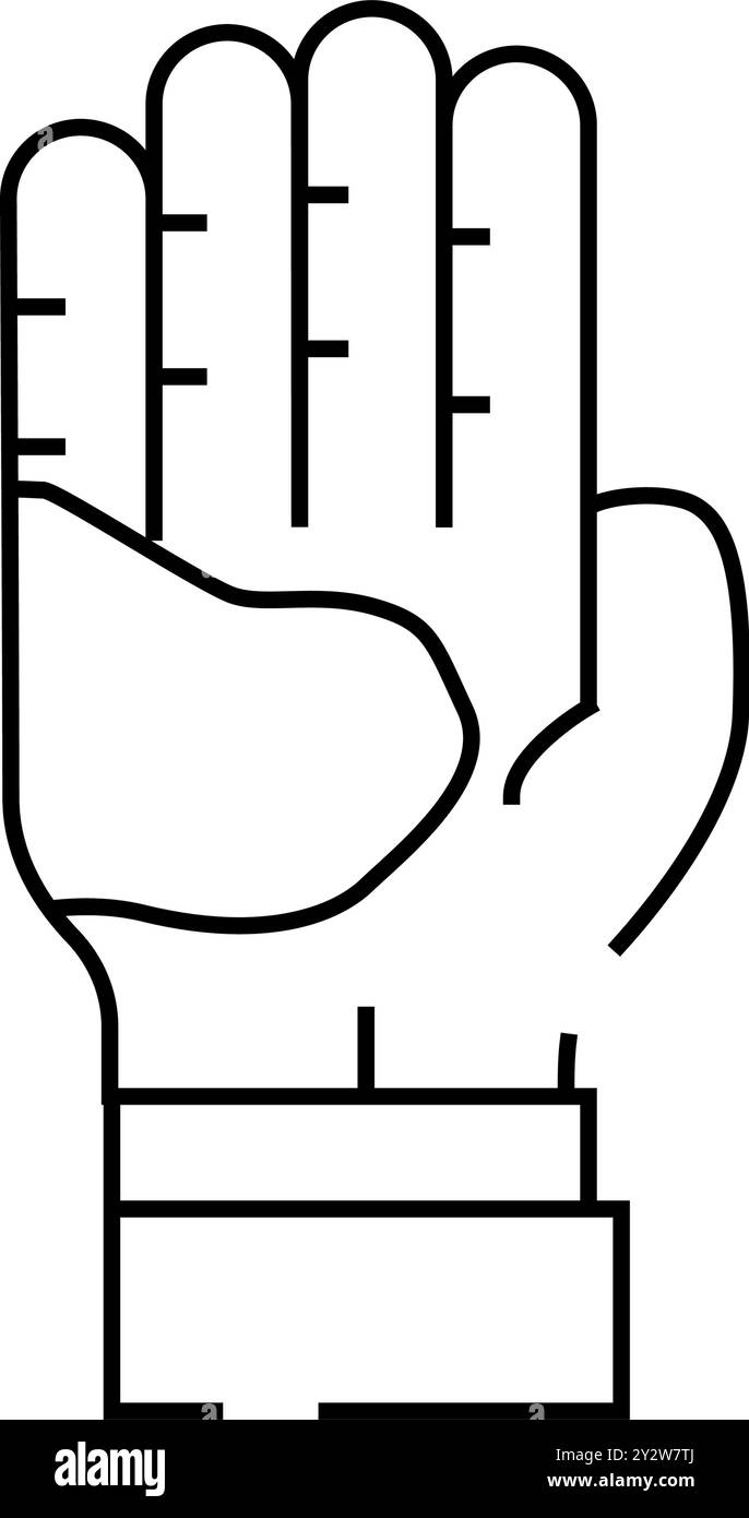 Vektorgrafik für Symbole der Linie der atopischen Dermatitis Stock Vektor