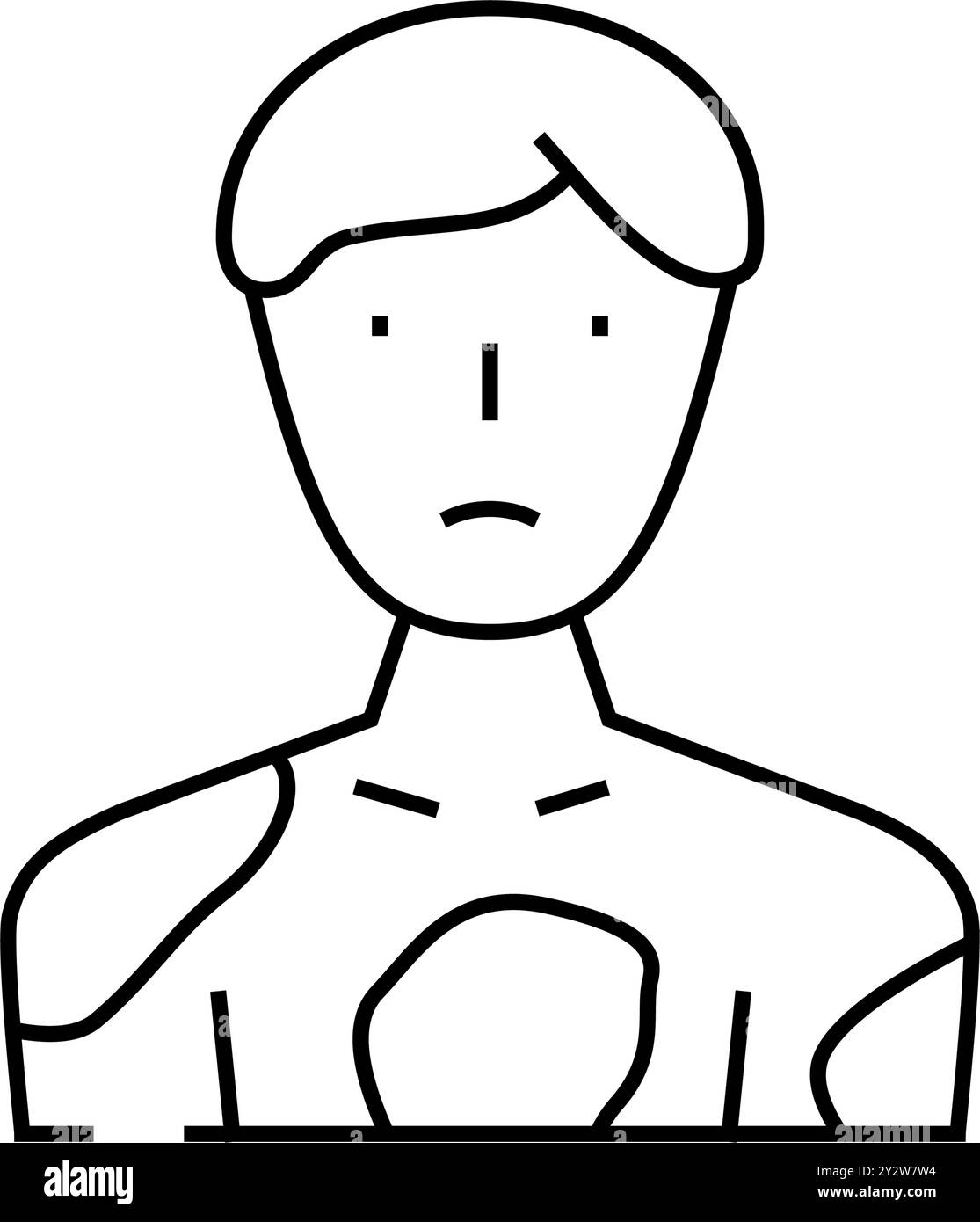 Abbildung des Symbols für Psoriasis-Hautkrankheiten Stock Vektor