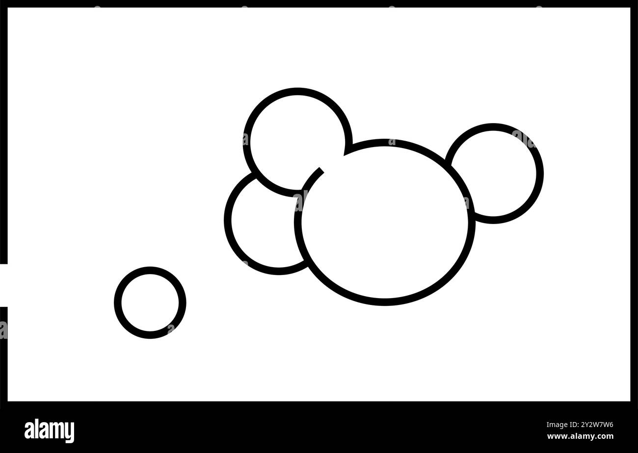 Angiokeratom Haut ILL Linie Symbol Vektor-Illustration Stock Vektor