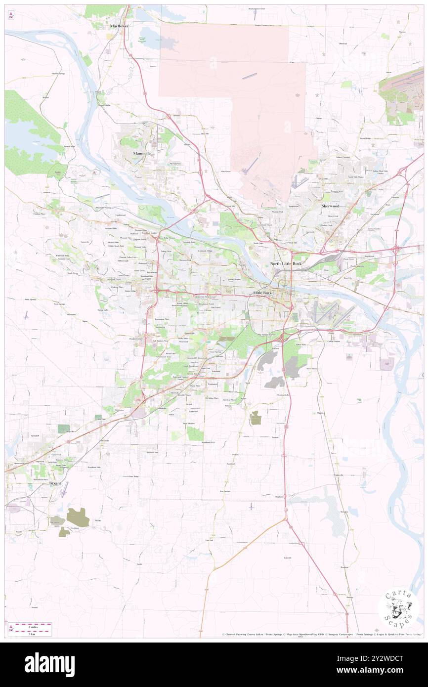 Little Rock, Pulaski County, USA, USA, Arkansas, n 34 44' 47'', S 92 17' 22'', Karte, Cartascapes Map, veröffentlicht 2024. Erkunden Sie Cartascapes, eine Karte, die die vielfältigen Landschaften, Kulturen und Ökosysteme der Erde enthüllt. Reisen Sie durch Zeit und Raum und entdecken Sie die Verflechtungen der Vergangenheit, Gegenwart und Zukunft unseres Planeten. Stockfoto