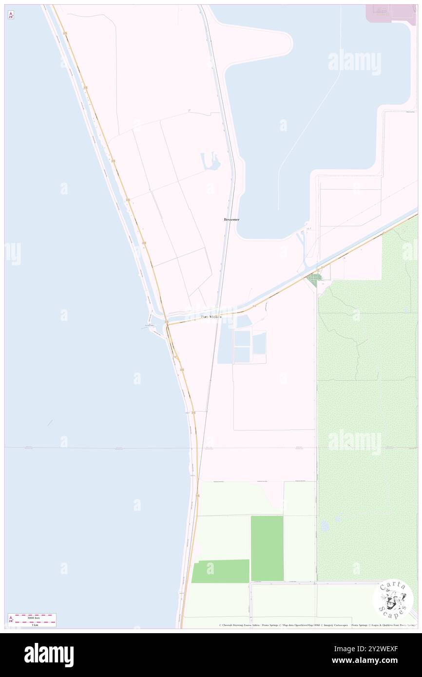 Port Mayaca, Martin County, USA, USA, Florida, n 26 59' 11'', S 80 36' 22'', Karte, Cartascapes Map, veröffentlicht 2024. Erkunden Sie Cartascapes, eine Karte, die die vielfältigen Landschaften, Kulturen und Ökosysteme der Erde enthüllt. Reisen Sie durch Zeit und Raum und entdecken Sie die Verflechtungen der Vergangenheit, Gegenwart und Zukunft unseres Planeten. Stockfoto