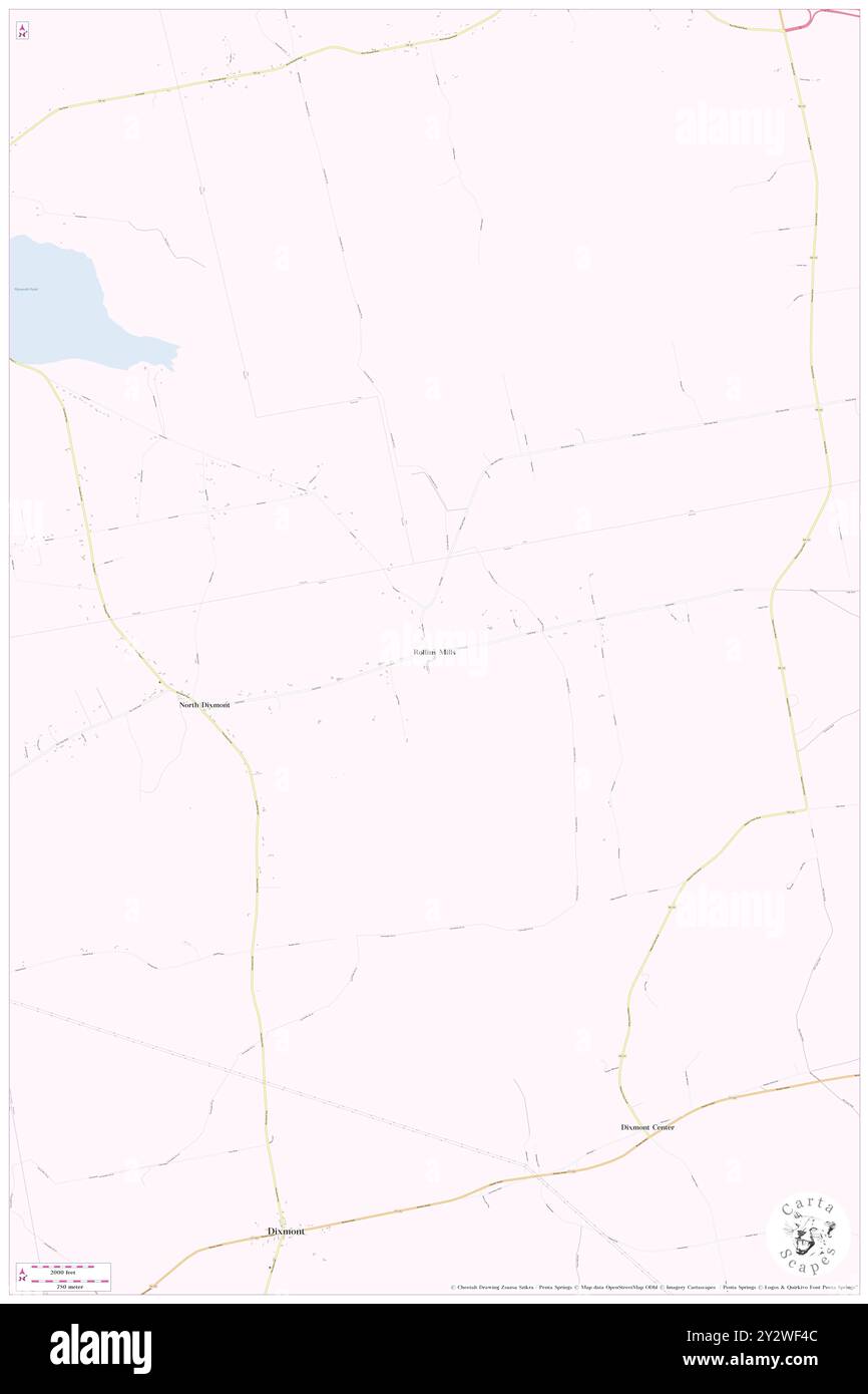 Rollins Mills, Penobscot County, USA, USA, Maine, n 44 43' 46'', S 69 8' 44'', Karte, Cartascapes Map, veröffentlicht 2024. Erkunden Sie Cartascapes, eine Karte, die die vielfältigen Landschaften, Kulturen und Ökosysteme der Erde enthüllt. Reisen Sie durch Zeit und Raum und entdecken Sie die Verflechtungen der Vergangenheit, Gegenwart und Zukunft unseres Planeten. Stockfoto