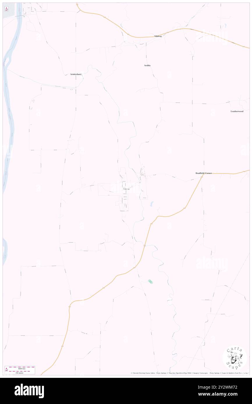 Mecca, Parke County, USA, USA, Indiana, n 39 43' 38'', S 87 19' 50'', Karte, Cartascapes Map, veröffentlicht 2024. Erkunden Sie Cartascapes, eine Karte, die die vielfältigen Landschaften, Kulturen und Ökosysteme der Erde enthüllt. Reisen Sie durch Zeit und Raum und entdecken Sie die Verflechtungen der Vergangenheit, Gegenwart und Zukunft unseres Planeten. Stockfoto