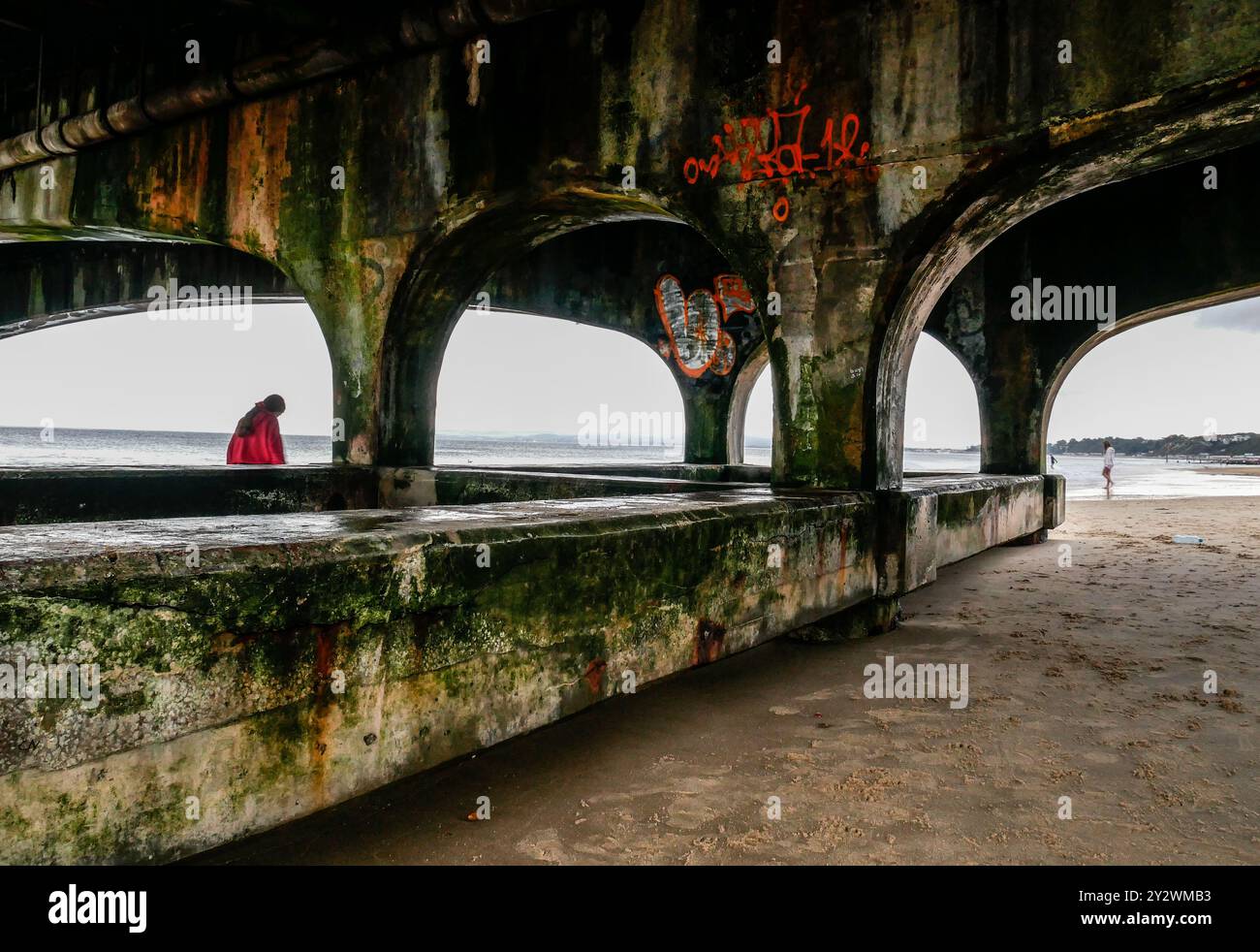 Britische Küstenpiers Stockfoto