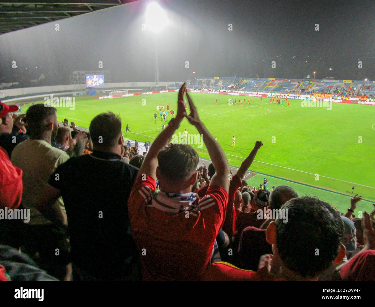 Montenegro gegen Wales im City Stadium Niksic am 9. September 2024. Stockfoto