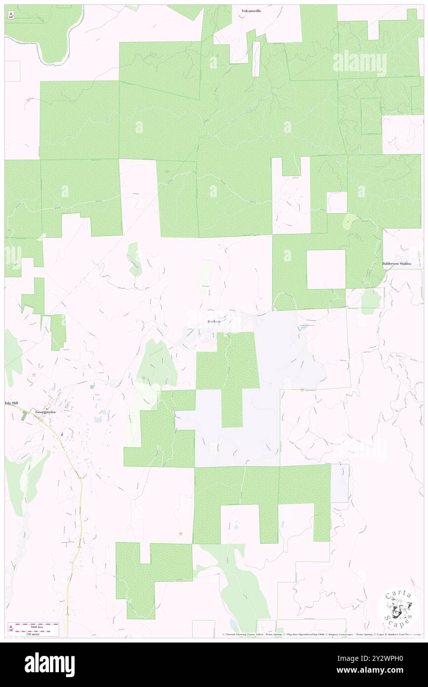 Buckeye, El Dorado County, USA, USA, Kalifornien, n 38 55' 25'', S 120 47' 52'', Karte, Cartascapes Map, veröffentlicht 2024. Erkunden Sie Cartascapes, eine Karte, die die vielfältigen Landschaften, Kulturen und Ökosysteme der Erde enthüllt. Reisen Sie durch Zeit und Raum und entdecken Sie die Verflechtungen der Vergangenheit, Gegenwart und Zukunft unseres Planeten. Stockfoto