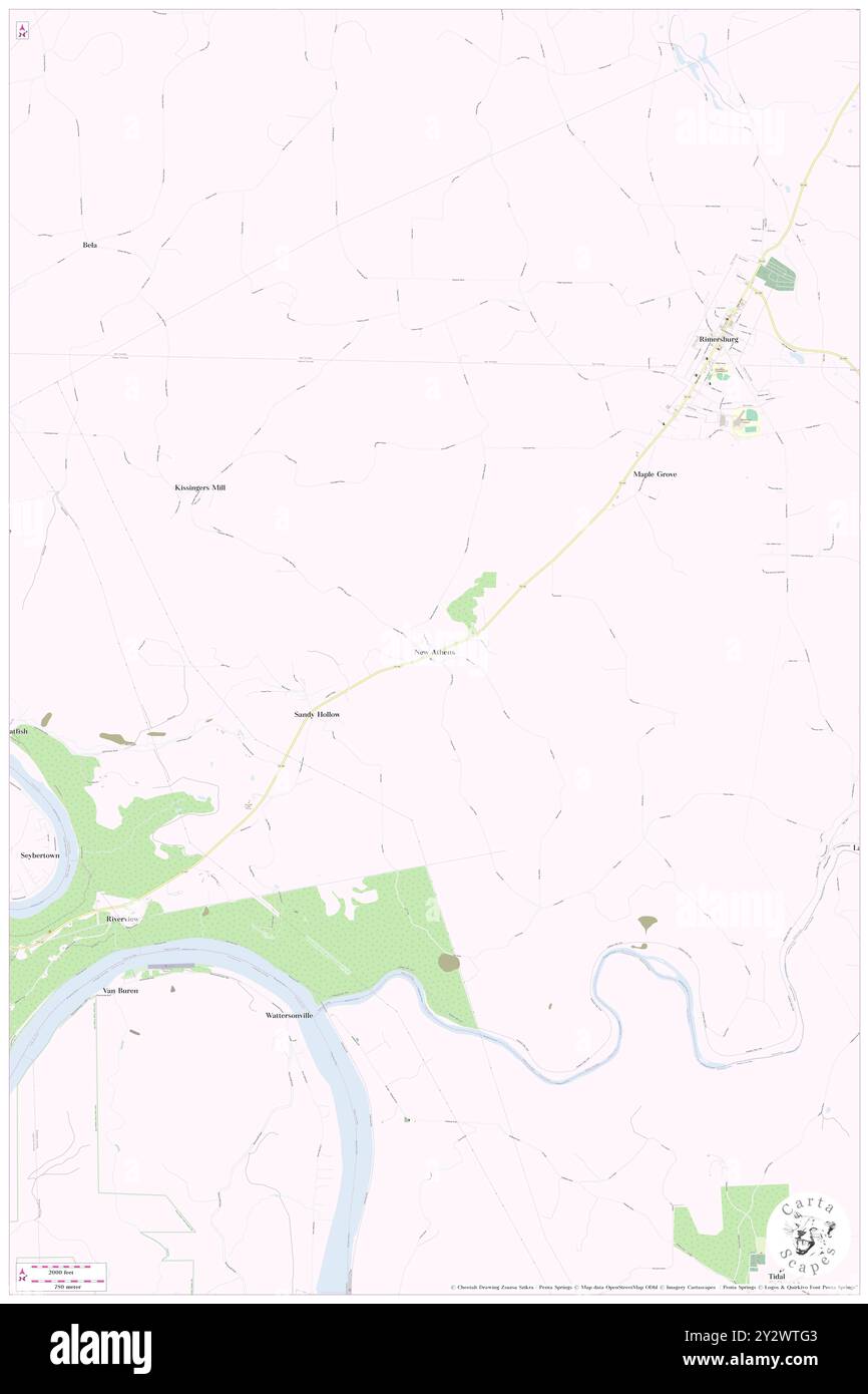 New Athens, Clarion County, USA, USA, Pennsylvania, n 41 0' 49''', S 79 32' 12'', Karte, Karte, Kartenausgabe 2024. Erkunden Sie Cartascapes, eine Karte, die die vielfältigen Landschaften, Kulturen und Ökosysteme der Erde enthüllt. Reisen Sie durch Zeit und Raum und entdecken Sie die Verflechtungen der Vergangenheit, Gegenwart und Zukunft unseres Planeten. Stockfoto