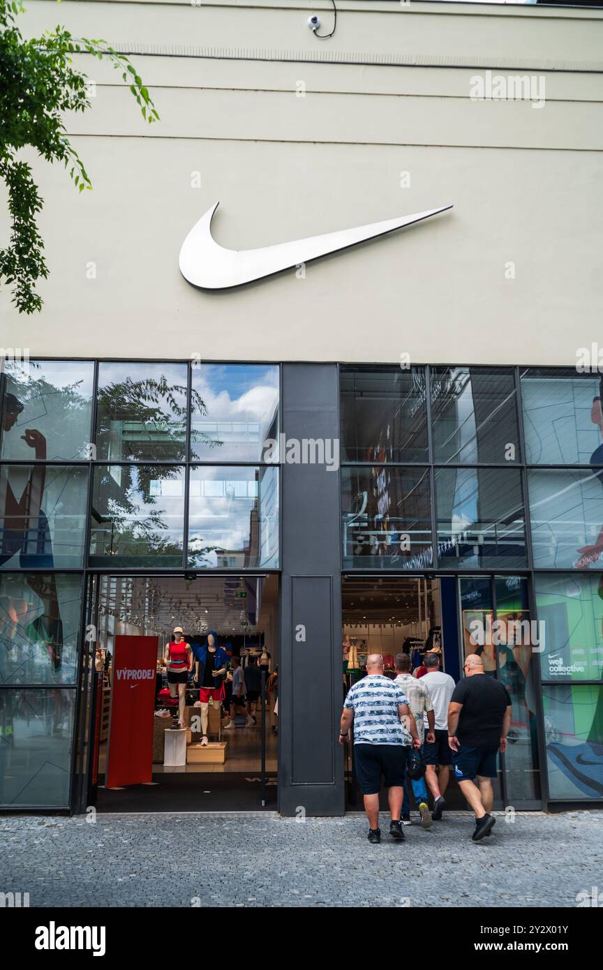 Nike Store in Prag Stockfoto