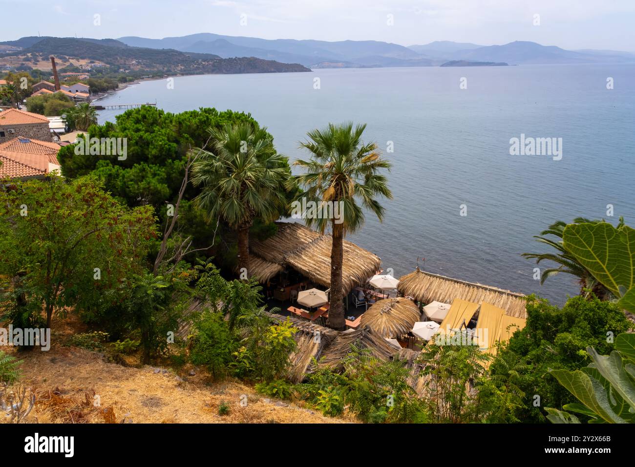 Molyvos Molyvos, griechische Insel Lesbos Stockfoto