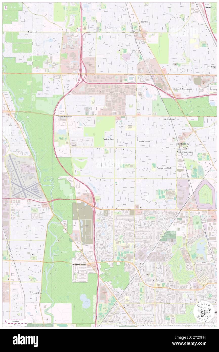 Arrowhead, Cook County, USA, USA, Illinois, n 42 7' 17'', S 87 51' 38'', Karte, Cartascapes Map, veröffentlicht 2024. Erkunden Sie Cartascapes, eine Karte, die die vielfältigen Landschaften, Kulturen und Ökosysteme der Erde enthüllt. Reisen Sie durch Zeit und Raum und entdecken Sie die Verflechtungen der Vergangenheit, Gegenwart und Zukunft unseres Planeten. Stockfoto