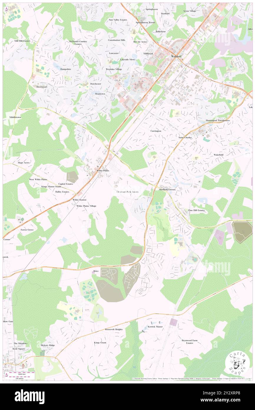 Cleveland Park Estates, Charles County, USA, USA, Maryland, n 38 35' 1'', S 76 55' 48'', Karte, Cartascapes Map, veröffentlicht 2024. Erkunden Sie Cartascapes, eine Karte, die die vielfältigen Landschaften, Kulturen und Ökosysteme der Erde enthüllt. Reisen Sie durch Zeit und Raum und entdecken Sie die Verflechtungen der Vergangenheit, Gegenwart und Zukunft unseres Planeten. Stockfoto