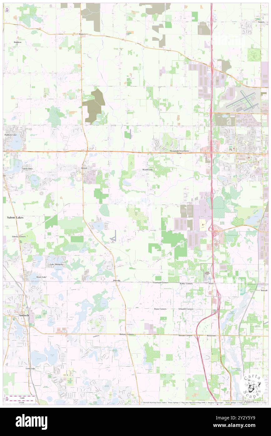 Bristol, Kendall County, USA, USA, Illinois, n 41 41' 8'', S 88 25' 41'', Karte, Cartascapes Map, veröffentlicht 2024. Erkunden Sie Cartascapes, eine Karte, die die vielfältigen Landschaften, Kulturen und Ökosysteme der Erde enthüllt. Reisen Sie durch Zeit und Raum und entdecken Sie die Verflechtungen der Vergangenheit, Gegenwart und Zukunft unseres Planeten. Stockfoto