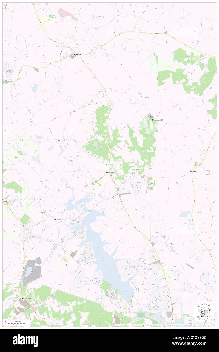 Lendaw, Greenville County, USA, Vereinigte Staaten, South Carolina, n 35 2' 43'', S 82 18' 20'', Karte, Cartascapes Map, veröffentlicht 2024. Erkunden Sie Cartascapes, eine Karte, die die vielfältigen Landschaften, Kulturen und Ökosysteme der Erde enthüllt. Reisen Sie durch Zeit und Raum und entdecken Sie die Verflechtungen der Vergangenheit, Gegenwart und Zukunft unseres Planeten. Stockfoto