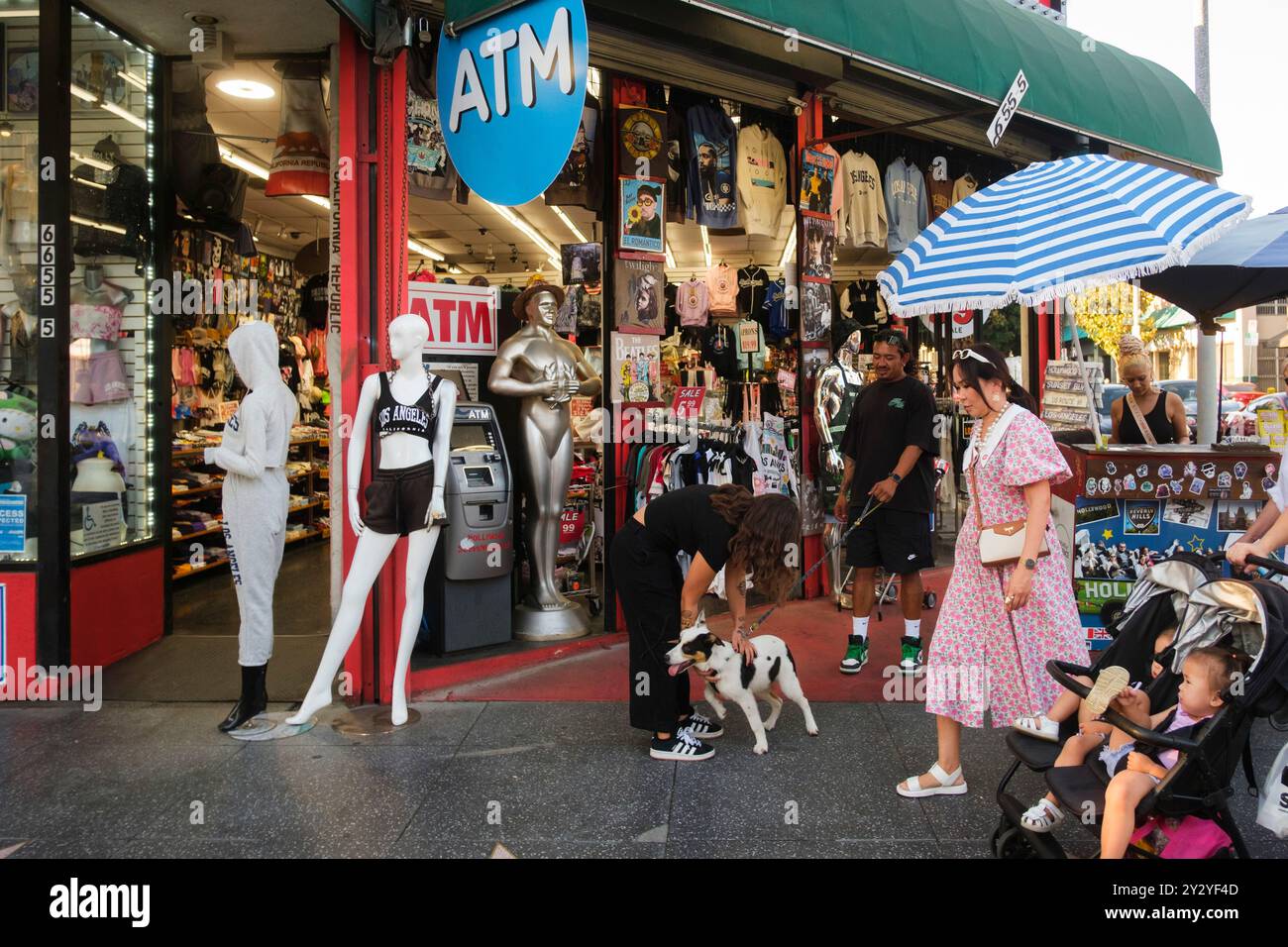Ein Laden am Walk of Fame. Hollywood, Los Angeles, Kalifornien, Vereinigte Staaten von Amerika Stockfoto