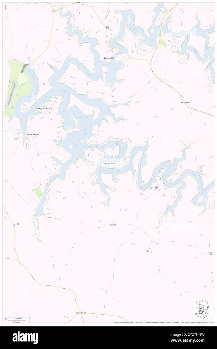 Cannons Point, Breckinridge County, USA, USA, Kentucky, n 37 35' 2'', S 86 27' 40'', Karte, Cartascapes Map, veröffentlicht 2024. Erkunden Sie Cartascapes, eine Karte, die die vielfältigen Landschaften, Kulturen und Ökosysteme der Erde enthüllt. Reisen Sie durch Zeit und Raum und entdecken Sie die Verflechtungen der Vergangenheit, Gegenwart und Zukunft unseres Planeten. Stockfoto