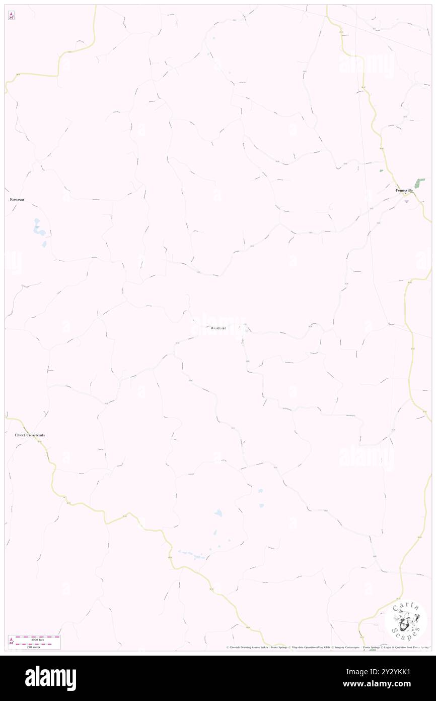 Westland, Morgan County, USA, USA, Ohio, n 39 33' 1'', S 81 53' 57'', Karte, Cartascapes Map, veröffentlicht 2024. Erkunden Sie Cartascapes, eine Karte, die die vielfältigen Landschaften, Kulturen und Ökosysteme der Erde enthüllt. Reisen Sie durch Zeit und Raum und entdecken Sie die Verflechtungen der Vergangenheit, Gegenwart und Zukunft unseres Planeten. Stockfoto