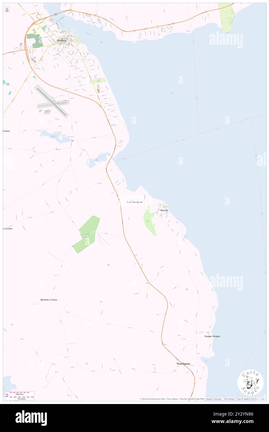 East Northport, Waldo County, USA, Vereinigte Staaten, Maine, n 44 22' 55'', S 68 58' 48'', Karte, Cartascapes Map, veröffentlicht 2024. Erkunden Sie Cartascapes, eine Karte, die die vielfältigen Landschaften, Kulturen und Ökosysteme der Erde enthüllt. Reisen Sie durch Zeit und Raum und entdecken Sie die Verflechtungen der Vergangenheit, Gegenwart und Zukunft unseres Planeten. Stockfoto