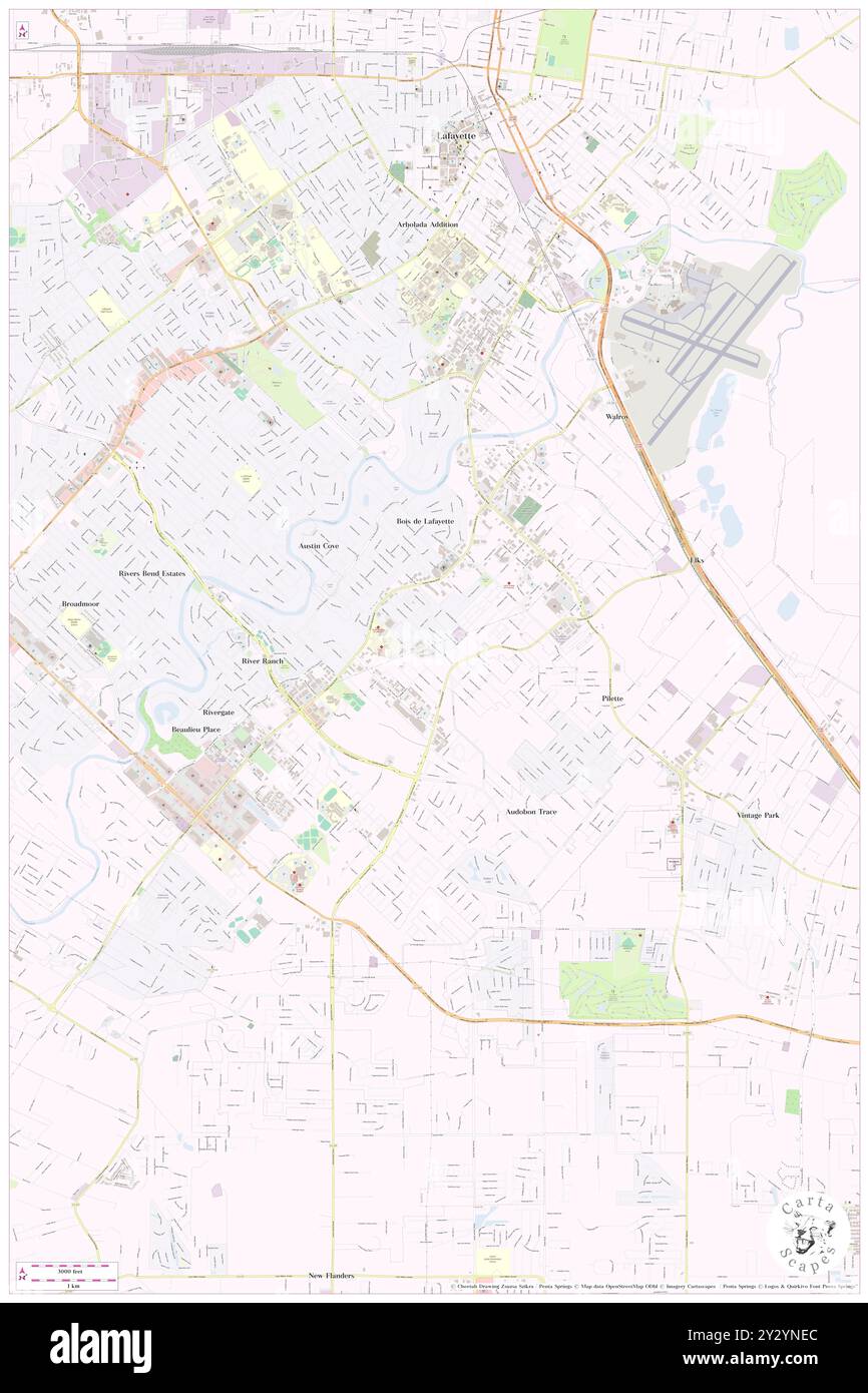 Mobile Home Acres, Lafayette Parish, USA, USA, Louisiana, n 30 10' 23'', S 92 1' 13'', Karte, Cartascapes Map, veröffentlicht 2024. Erkunden Sie Cartascapes, eine Karte, die die vielfältigen Landschaften, Kulturen und Ökosysteme der Erde enthüllt. Reisen Sie durch Zeit und Raum und entdecken Sie die Verflechtungen der Vergangenheit, Gegenwart und Zukunft unseres Planeten. Stockfoto