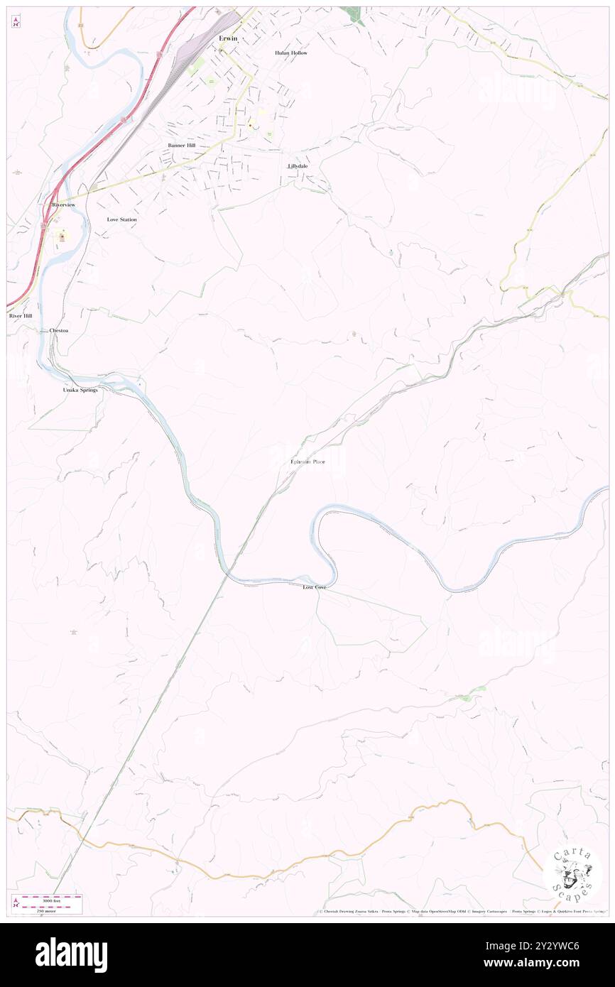 Ephraim Place, Mitchell County, USA, Vereinigte Staaten, North Carolina, n 36 5' 16'', S 82 24' 12'', Karte, Cartascapes Map, veröffentlicht 2024. Erkunden Sie Cartascapes, eine Karte, die die vielfältigen Landschaften, Kulturen und Ökosysteme der Erde enthüllt. Reisen Sie durch Zeit und Raum und entdecken Sie die Verflechtungen der Vergangenheit, Gegenwart und Zukunft unseres Planeten. Stockfoto