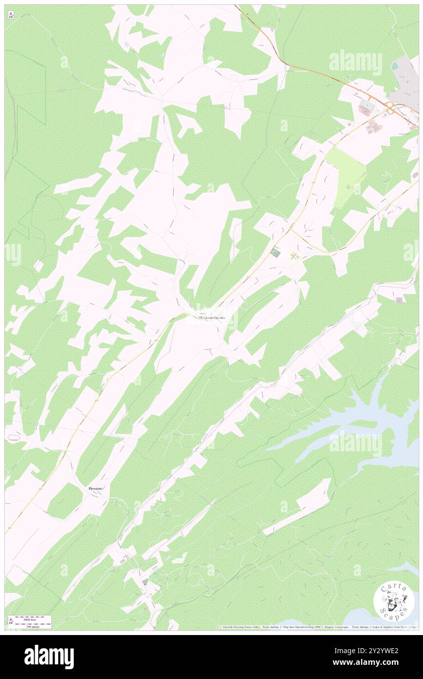 McConnellstown, Huntingdon County, USA, USA, Pennsylvania, n 40 27' 9'', S 78 4' 54'', Karte, Cartascapes Map, veröffentlicht 2024. Erkunden Sie Cartascapes, eine Karte, die die vielfältigen Landschaften, Kulturen und Ökosysteme der Erde enthüllt. Reisen Sie durch Zeit und Raum und entdecken Sie die Verflechtungen der Vergangenheit, Gegenwart und Zukunft unseres Planeten. Stockfoto