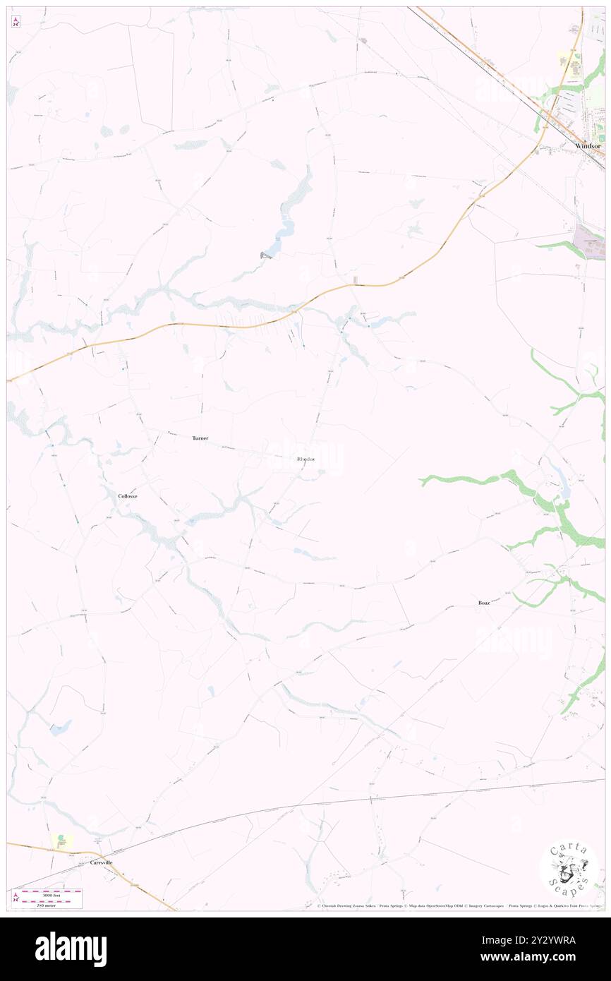 Rhodos, Isle of Wight County, USA, USA, Virginia, N 36 45' 58''', S 76 47' 29''', Karte, Cartascapes Map veröffentlicht 2024. Erkunden Sie Cartascapes, eine Karte, die die vielfältigen Landschaften, Kulturen und Ökosysteme der Erde enthüllt. Reisen Sie durch Zeit und Raum und entdecken Sie die Verflechtungen der Vergangenheit, Gegenwart und Zukunft unseres Planeten. Stockfoto