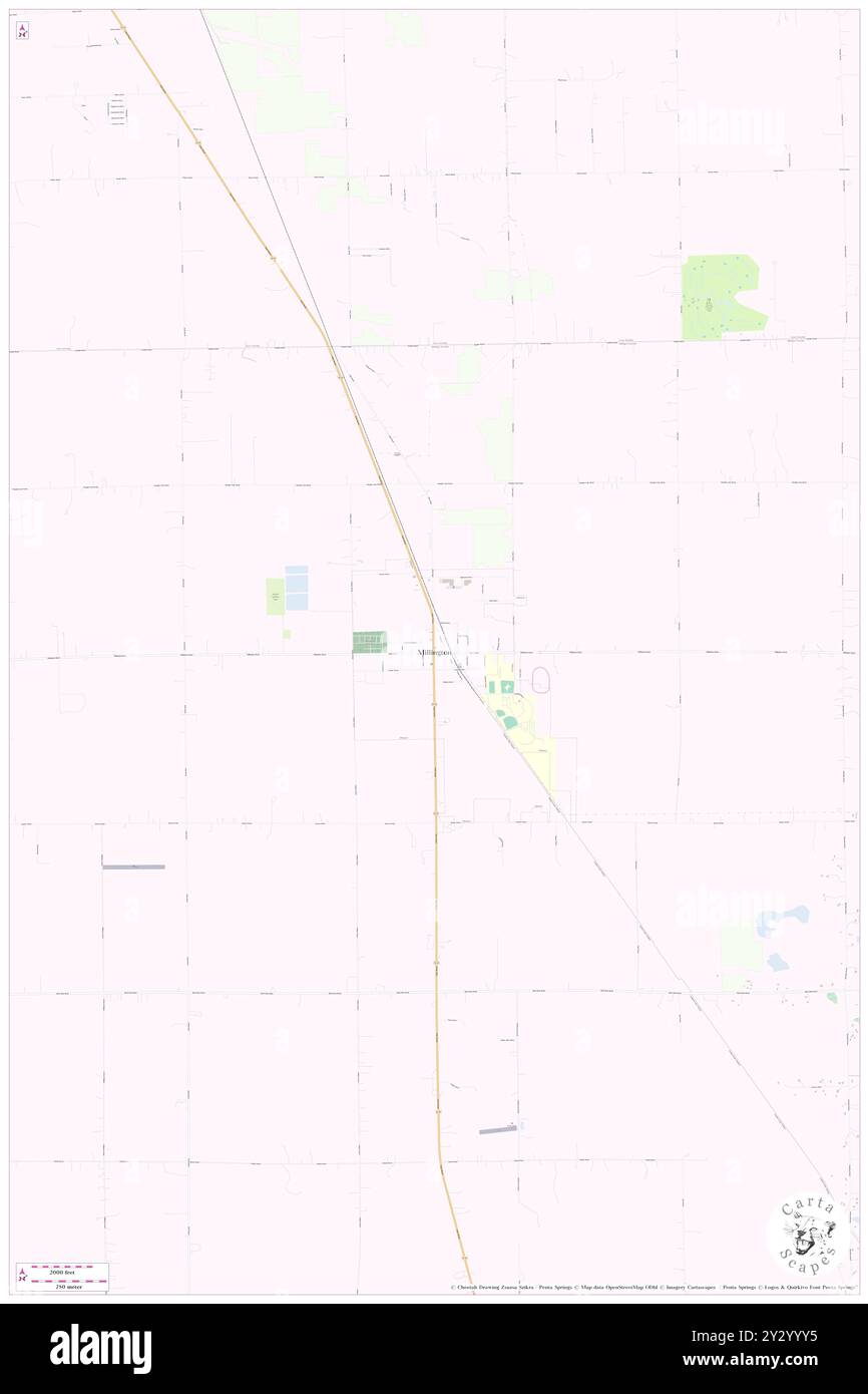 Millington, Tuscola County, USA, Vereinigte Staaten, Michigan, n 43 16' 53'', S 83 31' 46'', Karte, Cartascapes Map, veröffentlicht 2024. Erkunden Sie Cartascapes, eine Karte, die die vielfältigen Landschaften, Kulturen und Ökosysteme der Erde enthüllt. Reisen Sie durch Zeit und Raum und entdecken Sie die Verflechtungen der Vergangenheit, Gegenwart und Zukunft unseres Planeten. Stockfoto