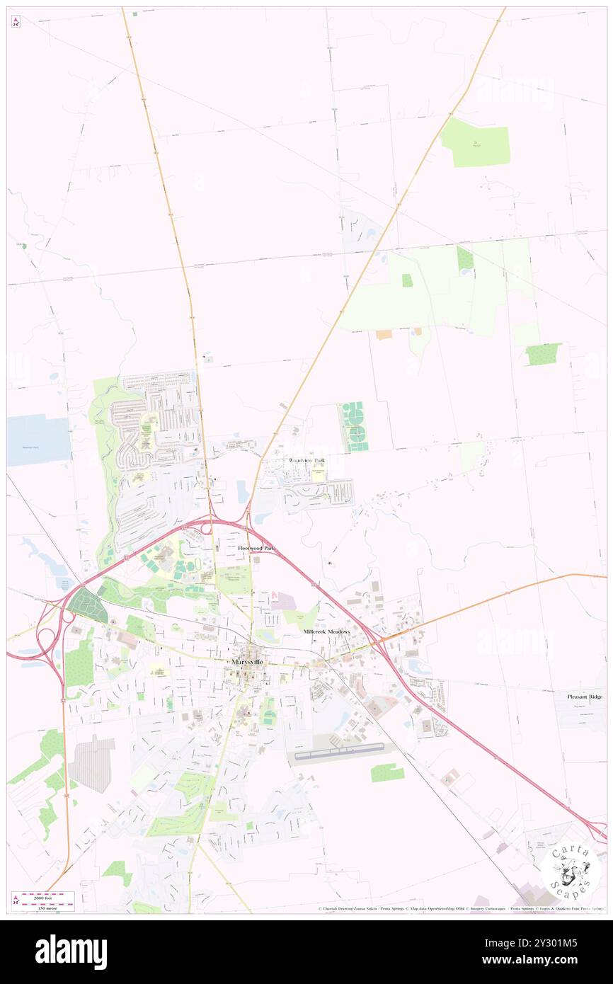 Woodview Park, Union County, USA, USA, Ohio, n 40 15' 44''', S 83 21' 25''', Karte, Cartascapes Map 2024 veröffentlicht. Erkunden Sie Cartascapes, eine Karte, die die vielfältigen Landschaften, Kulturen und Ökosysteme der Erde enthüllt. Reisen Sie durch Zeit und Raum und entdecken Sie die Verflechtungen der Vergangenheit, Gegenwart und Zukunft unseres Planeten. Stockfoto