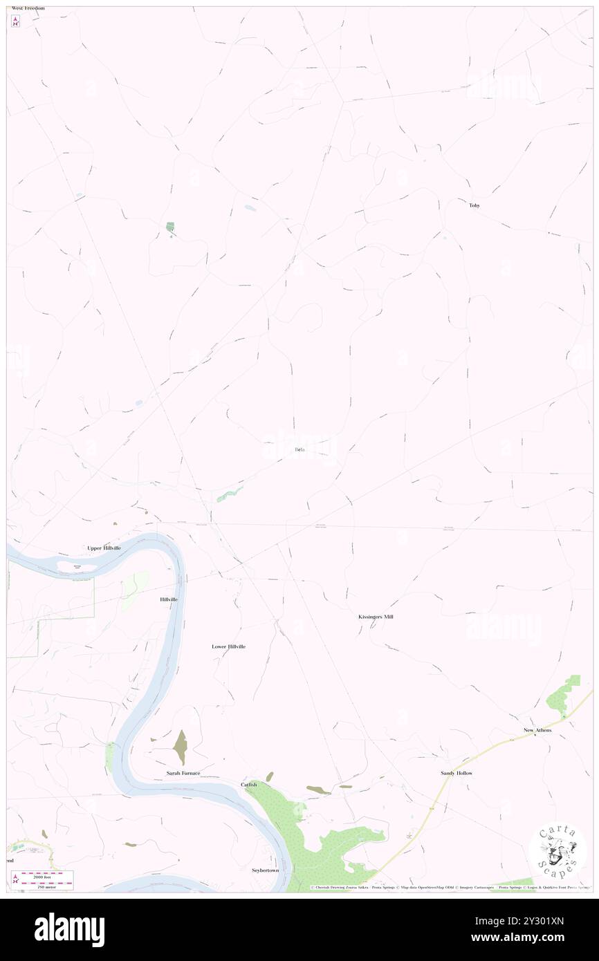 Bela, Clarion County, USA, USA, Pennsylvania, n 41 3' 0''', S 79 34' 39'', Karte, Karte, Kartenausgabe 2024. Erkunden Sie Cartascapes, eine Karte, die die vielfältigen Landschaften, Kulturen und Ökosysteme der Erde enthüllt. Reisen Sie durch Zeit und Raum und entdecken Sie die Verflechtungen der Vergangenheit, Gegenwart und Zukunft unseres Planeten. Stockfoto