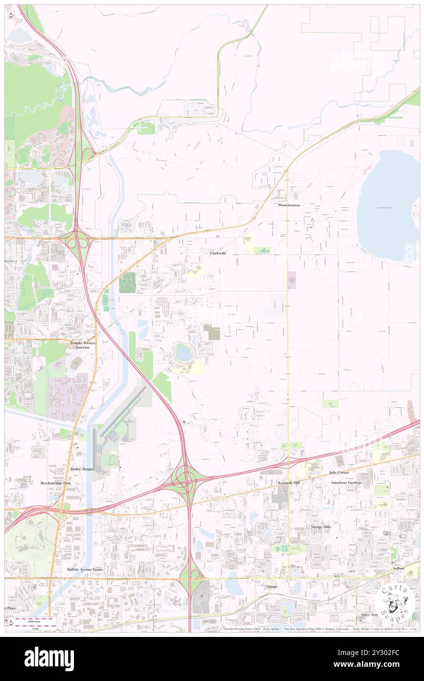 Weather Oak, Hillsborough County, USA, Vereinigte Staaten, Florida, n 28 2' 13'', S 82 19' 15'', Karte, Cartascapes Map, veröffentlicht 2024. Erkunden Sie Cartascapes, eine Karte, die die vielfältigen Landschaften, Kulturen und Ökosysteme der Erde enthüllt. Reisen Sie durch Zeit und Raum und entdecken Sie die Verflechtungen der Vergangenheit, Gegenwart und Zukunft unseres Planeten. Stockfoto