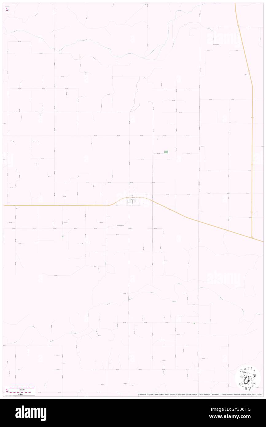 Gate, Beaver County, USA, USA, Oklahoma, n 36 51' 12'', S 100 3' 19'', Karte, Cartascapes Map, veröffentlicht 2024. Erkunden Sie Cartascapes, eine Karte, die die vielfältigen Landschaften, Kulturen und Ökosysteme der Erde enthüllt. Reisen Sie durch Zeit und Raum und entdecken Sie die Verflechtungen der Vergangenheit, Gegenwart und Zukunft unseres Planeten. Stockfoto