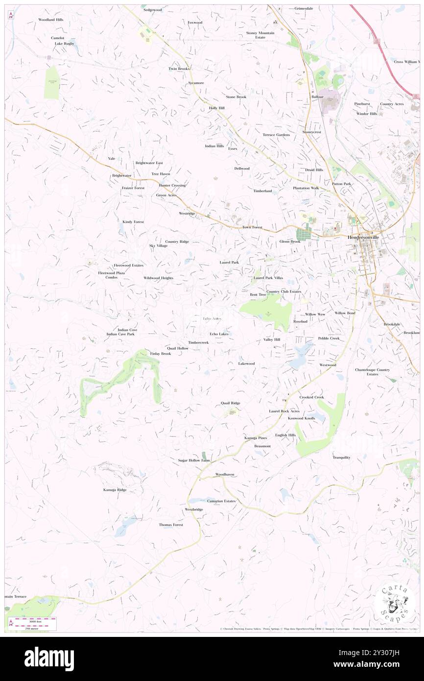 Echo Acres, Henderson County, USA, Vereinigte Staaten, North Carolina, n 35 18' 9'', S 82 29' 51'', Karte, Cartascapes Map, veröffentlicht 2024. Erkunden Sie Cartascapes, eine Karte, die die vielfältigen Landschaften, Kulturen und Ökosysteme der Erde enthüllt. Reisen Sie durch Zeit und Raum und entdecken Sie die Verflechtungen der Vergangenheit, Gegenwart und Zukunft unseres Planeten. Stockfoto