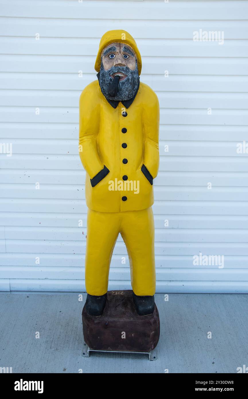 samsung tastatur vibration einschalten Statue eines Familienmitglieds von Captain Dildo im Hafen in Dildo,  Neufundland & Labrador, Kanada Stockfotografie