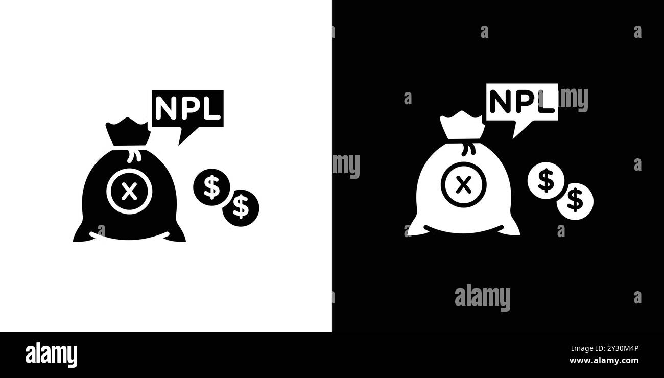 NPL-Symbol-Vektor-Logo-Set-Sammlung oder Bundle-Pack-Gruppe Stock Vektor