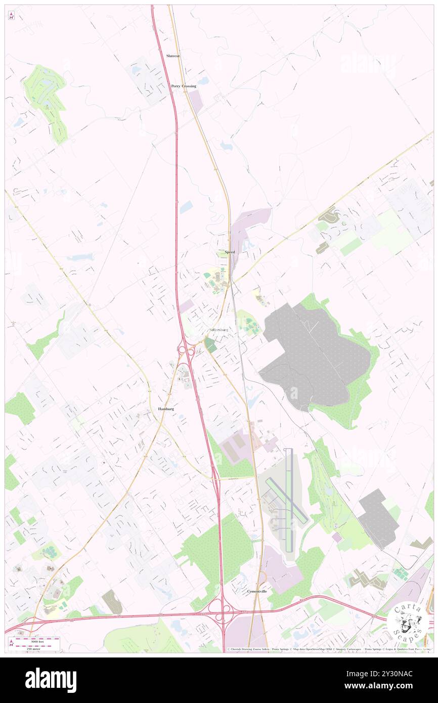 Sellersburg, Clark County, USA, USA, Indiana, n 38 23' 53''', S 85 45' 17'', Karte, Cartascapes Map, veröffentlicht 2024. Erkunden Sie Cartascapes, eine Karte, die die vielfältigen Landschaften, Kulturen und Ökosysteme der Erde enthüllt. Reisen Sie durch Zeit und Raum und entdecken Sie die Verflechtungen der Vergangenheit, Gegenwart und Zukunft unseres Planeten. Stockfoto