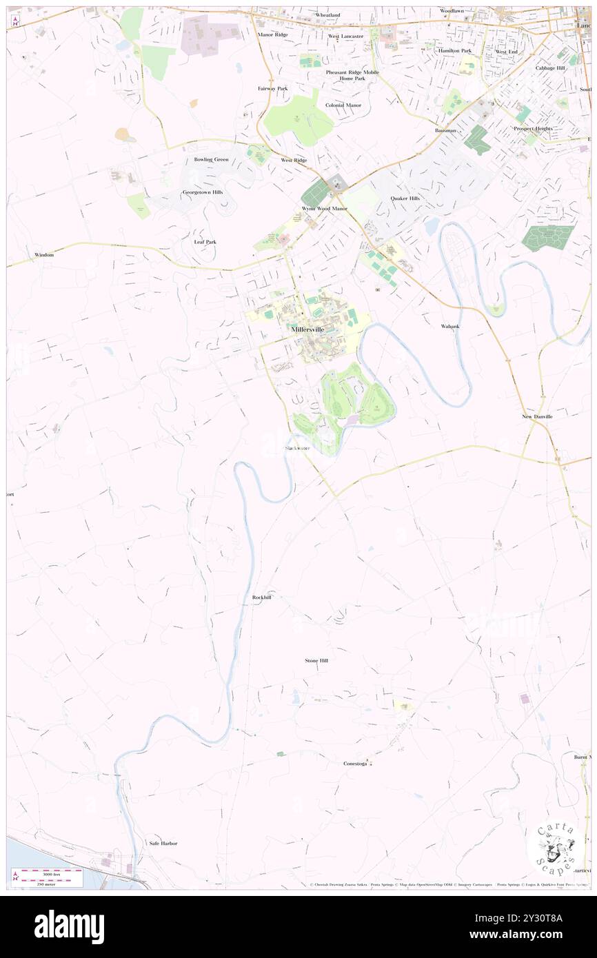 Slackwater, Lancaster County, USA, USA, Pennsylvania, n 39 58' 56''', S 76 21' 21'', Karte, Cartascapes Map, veröffentlicht 2024. Erkunden Sie Cartascapes, eine Karte, die die vielfältigen Landschaften, Kulturen und Ökosysteme der Erde enthüllt. Reisen Sie durch Zeit und Raum und entdecken Sie die Verflechtungen der Vergangenheit, Gegenwart und Zukunft unseres Planeten. Stockfoto