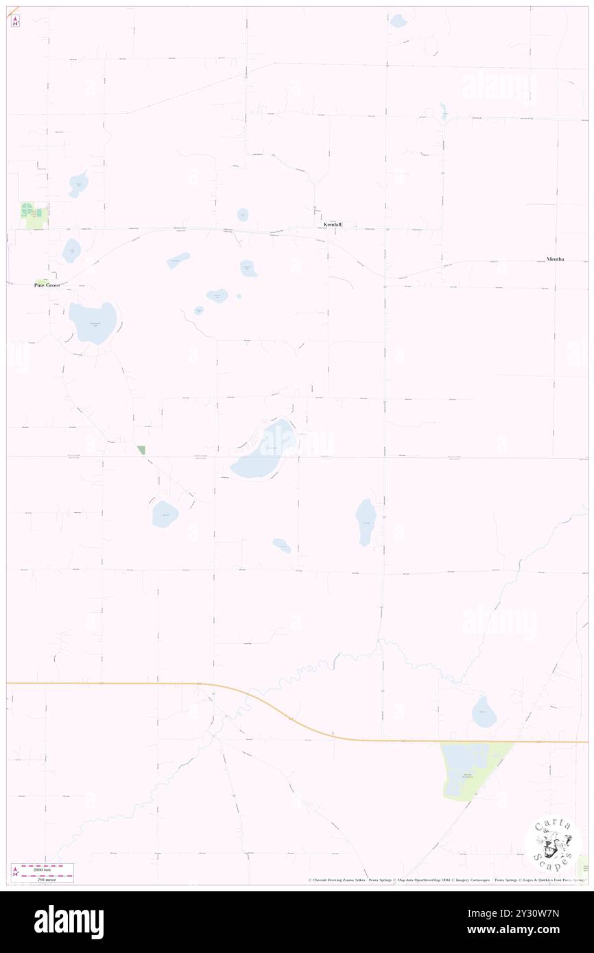 North Lake, Van Buren County, USA, USA, Michigan, n 42 19' 59''', S 85 49' 9'', Karte, Cartascapes Map, veröffentlicht 2024. Erkunden Sie Cartascapes, eine Karte, die die vielfältigen Landschaften, Kulturen und Ökosysteme der Erde enthüllt. Reisen Sie durch Zeit und Raum und entdecken Sie die Verflechtungen der Vergangenheit, Gegenwart und Zukunft unseres Planeten. Stockfoto