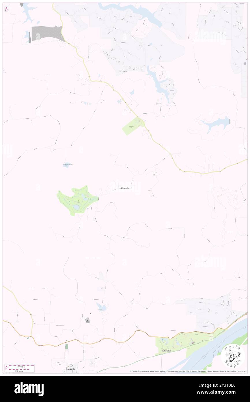 Schluersburg, Saint Charles County, USA, Vereinigte Staaten, Missouri, n 38 37' 50'', S 90 51' 35'', Karte, Cartascapes Map, veröffentlicht 2024. Erkunden Sie Cartascapes, eine Karte, die die vielfältigen Landschaften, Kulturen und Ökosysteme der Erde enthüllt. Reisen Sie durch Zeit und Raum und entdecken Sie die Verflechtungen der Vergangenheit, Gegenwart und Zukunft unseres Planeten. Stockfoto