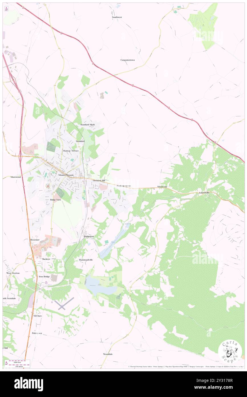 Mellingertown, Westmoreland County, USA, USA, Pennsylvania, n 40 8' 43''', S 79 31' 5'', Karte, Cartascapes Map, veröffentlicht 2024. Erkunden Sie Cartascapes, eine Karte, die die vielfältigen Landschaften, Kulturen und Ökosysteme der Erde enthüllt. Reisen Sie durch Zeit und Raum und entdecken Sie die Verflechtungen der Vergangenheit, Gegenwart und Zukunft unseres Planeten. Stockfoto