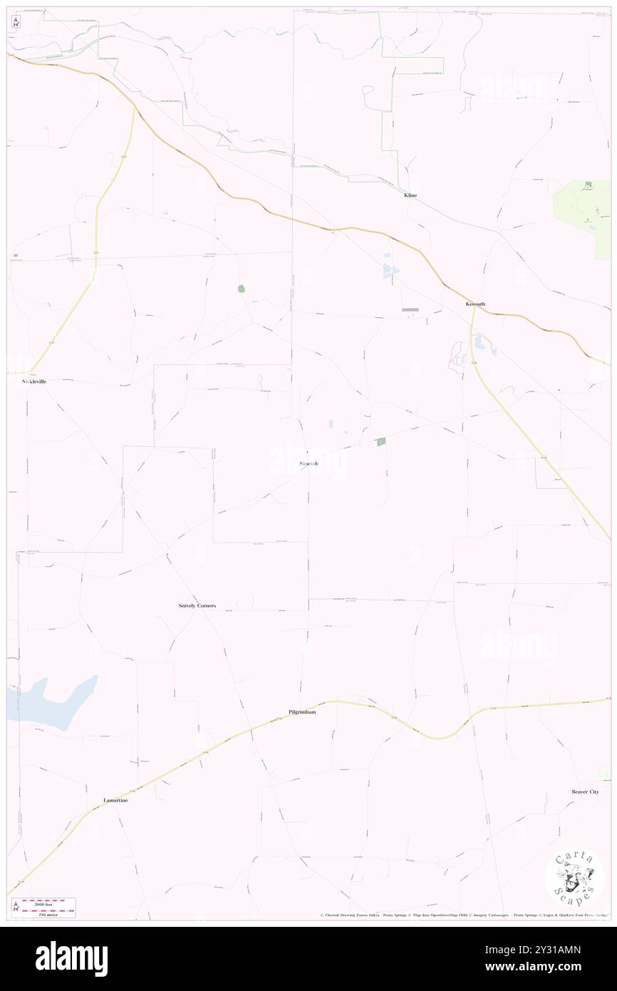 Ninive, Clarion County, USA, USA, Pennsylvania, n 41 15' 53''', S 79 36' 6'', Karte, Cartascapes Map, veröffentlicht 2024. Erkunden Sie Cartascapes, eine Karte, die die vielfältigen Landschaften, Kulturen und Ökosysteme der Erde enthüllt. Reisen Sie durch Zeit und Raum und entdecken Sie die Verflechtungen der Vergangenheit, Gegenwart und Zukunft unseres Planeten. Stockfoto