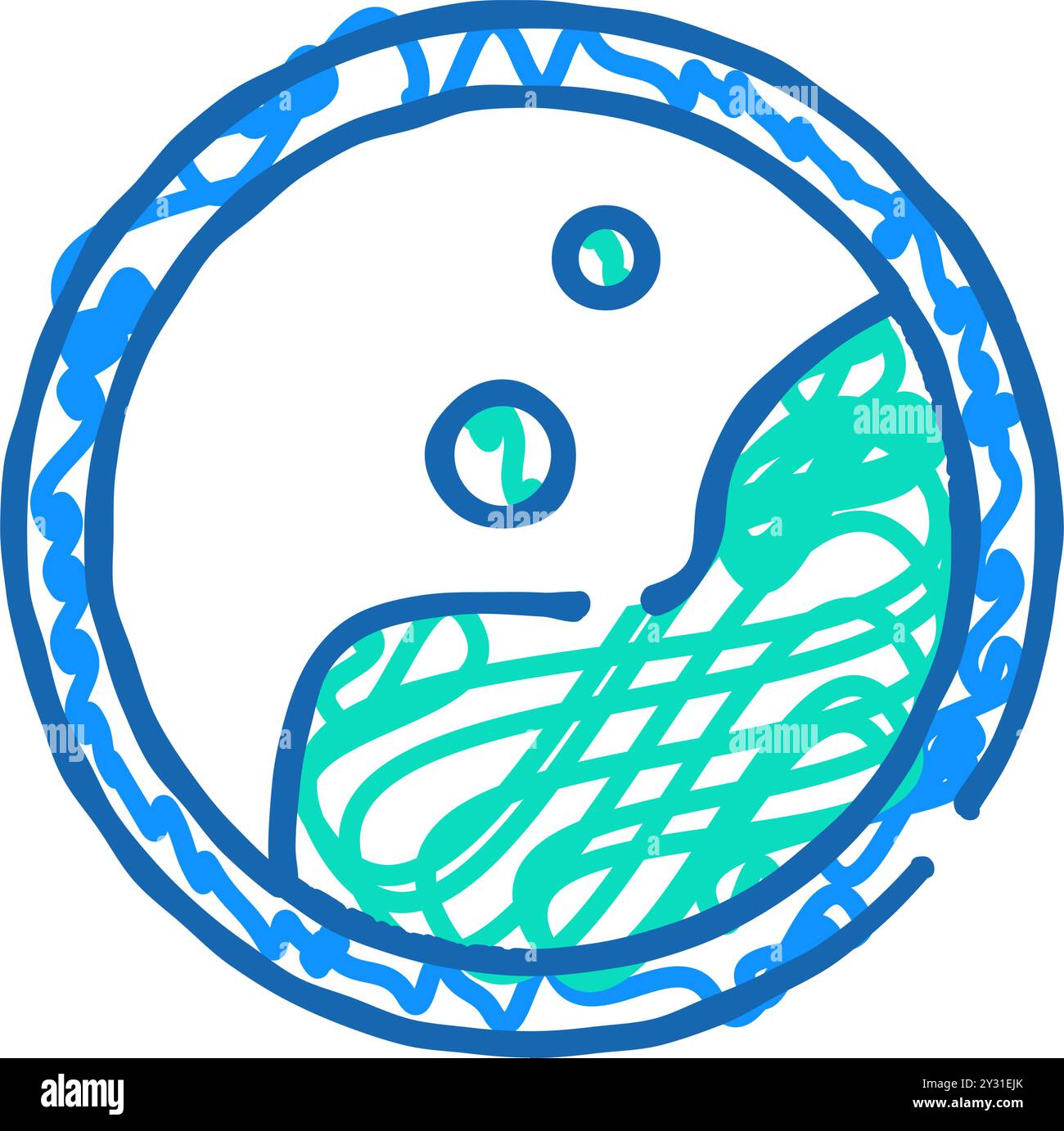 anaplasma Phagozytophilum Icon Kritzelillustration Stock Vektor