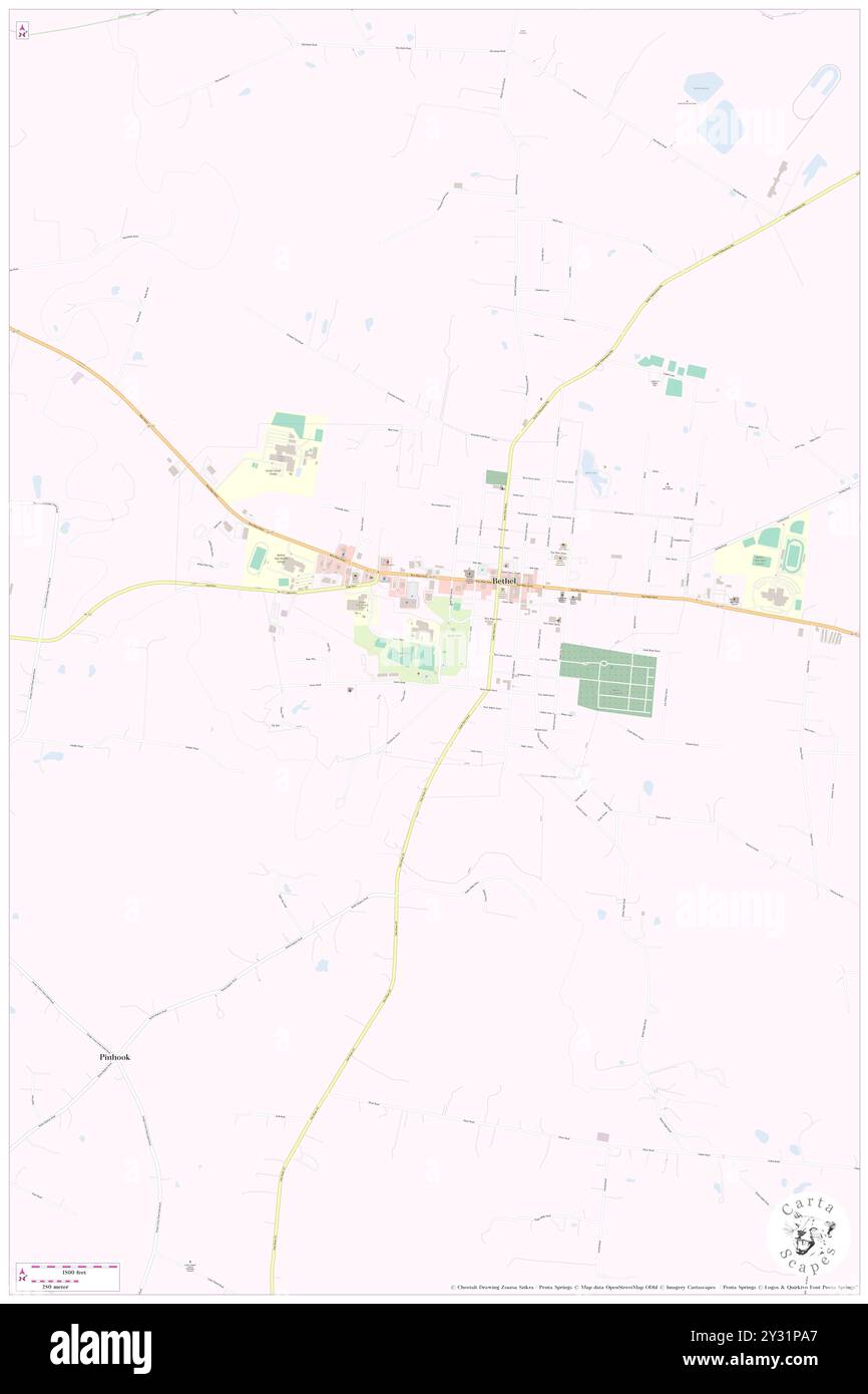 Bethel, Pike County, USA, USA, Ohio, n 39 0' 34'', S 83 7' 25'', Karte, Cartascapes Map, veröffentlicht 2024. Erkunden Sie Cartascapes, eine Karte, die die vielfältigen Landschaften, Kulturen und Ökosysteme der Erde enthüllt. Reisen Sie durch Zeit und Raum und entdecken Sie die Verflechtungen der Vergangenheit, Gegenwart und Zukunft unseres Planeten. Stockfoto