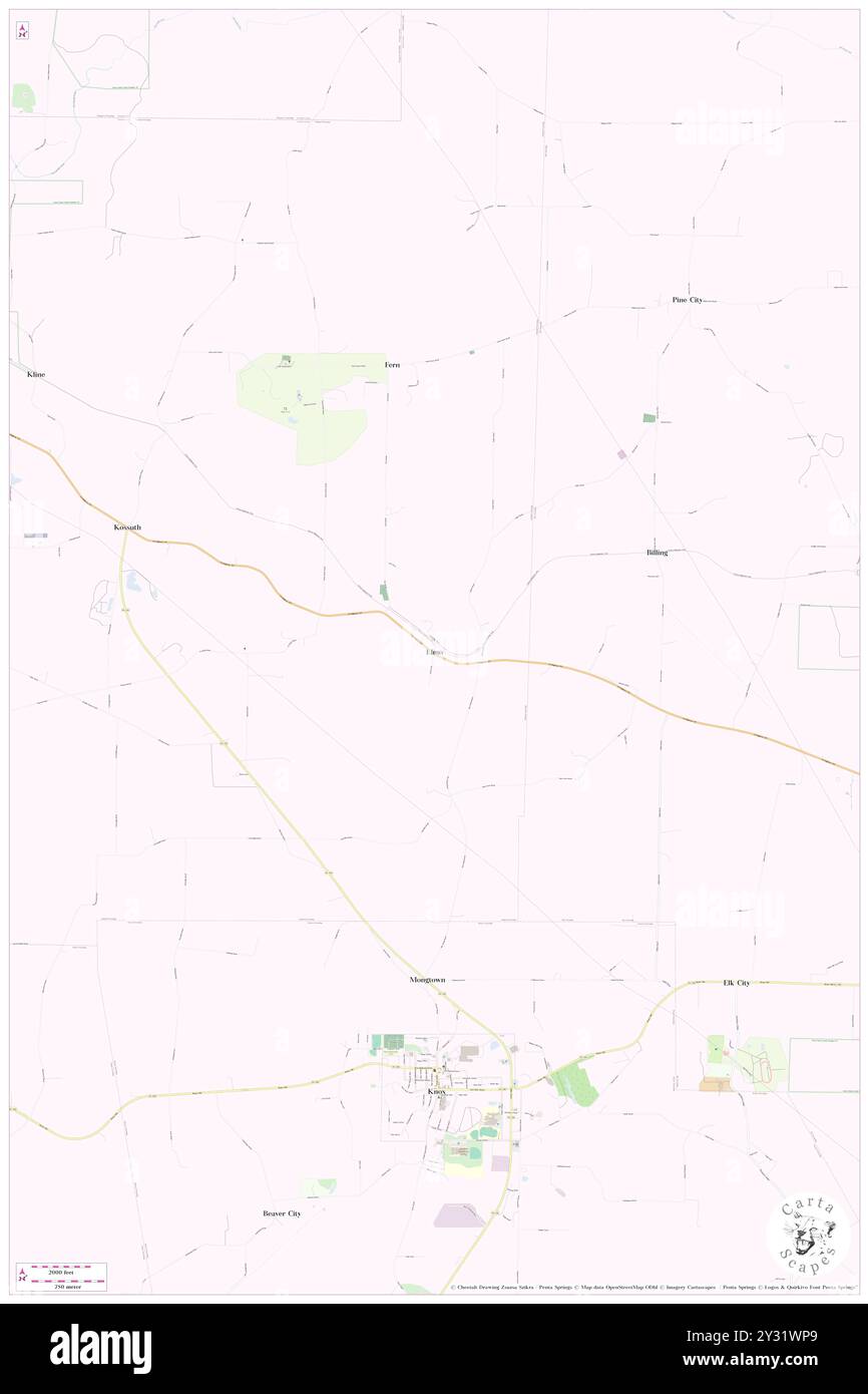 Elmo, Clarion County, USA, USA, Pennsylvania, n 41 16' 25'', S 79 32' 15'', Karte, Cartascapes Map, veröffentlicht 2024. Erkunden Sie Cartascapes, eine Karte, die die vielfältigen Landschaften, Kulturen und Ökosysteme der Erde enthüllt. Reisen Sie durch Zeit und Raum und entdecken Sie die Verflechtungen der Vergangenheit, Gegenwart und Zukunft unseres Planeten. Stockfoto