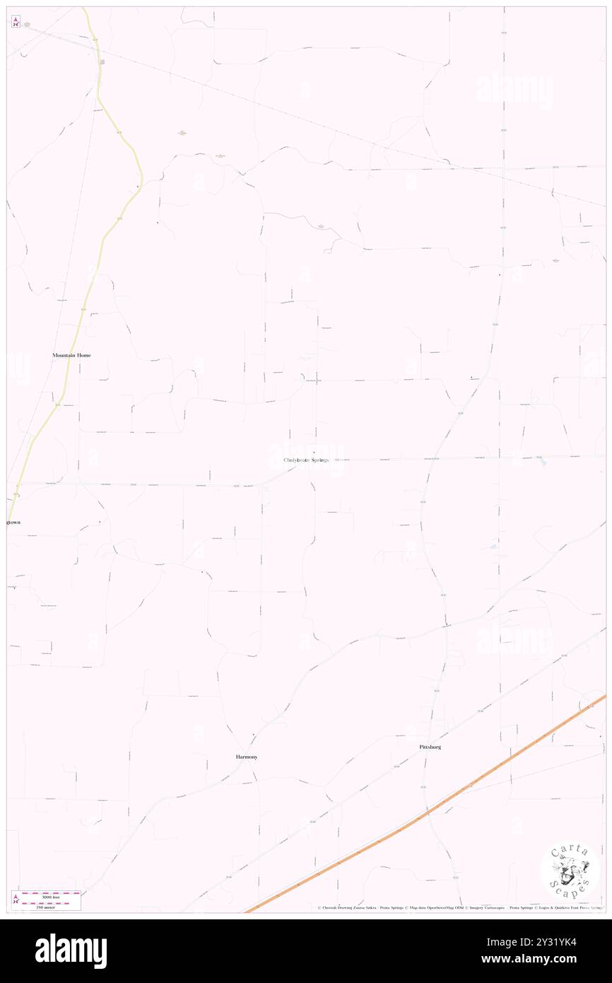 Chalybeate Springs, Lawrence County, USA, USA, Alabama, n 34 33' 54'', S 87 13' 36'', Karte, Cartascapes Map, veröffentlicht 2024. Erkunden Sie Cartascapes, eine Karte, die die vielfältigen Landschaften, Kulturen und Ökosysteme der Erde enthüllt. Reisen Sie durch Zeit und Raum und entdecken Sie die Verflechtungen der Vergangenheit, Gegenwart und Zukunft unseres Planeten. Stockfoto